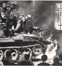 Russian tanks in Czechosovakia